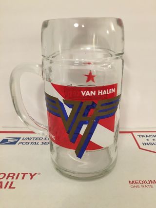 Van Halen Concert Collectible Vintage 1982 80s Heineken Beer Glass Mug 40oz Rare
