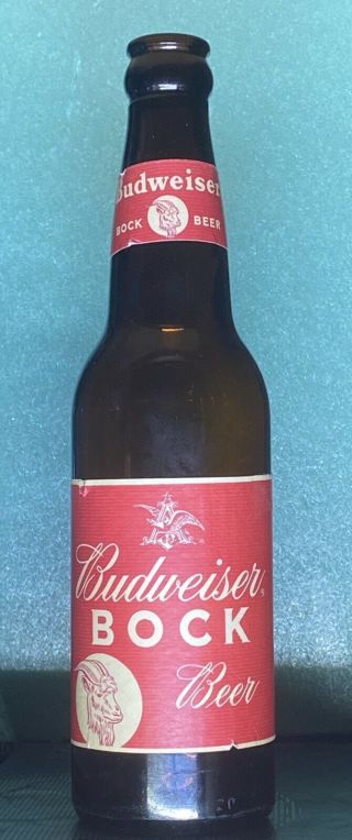 Budweiser Bock Beer Bottle,  Anheuser Busch Inc. ,  St.  Louis,  Mo.  Budweiser Beer