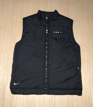 Vintage Nike Juventus Futbol Club Soccer 2000s Black Team Puffer Vest Jacket L