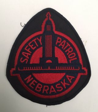 Nebraska State Safety Patrol 1960s State Police Old Cheesecloth Shoulder Patch
