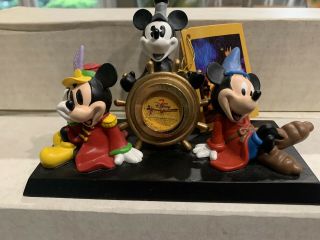 Disney Mickey Mouse Through The Years 75 Years Of Love And Laughter Desk Clock
