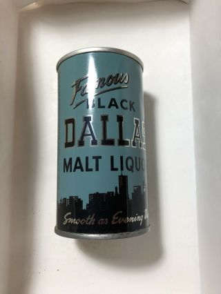 Black Dallas 12oz Pull Tab Beer Can Walter Brewing Pueblo,  Co Usbc 40 - 32