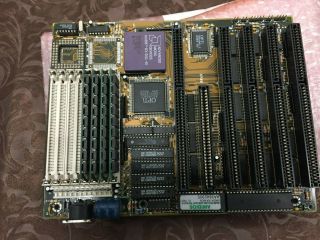 isa motherboard amd 386dx 40 amibios vintage pc with ram and cpu 2