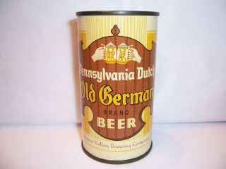 1960 Pennsylvania Dutch Old German Flat Top Beer Can Brewed In Lebanon,  Pa