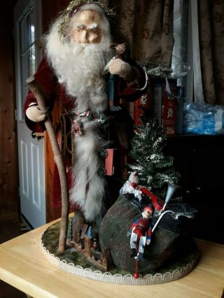 Rare Vintage Norma Decamp 23 " Santa Clause 1989 Signed Victorian Fantasies W/tag