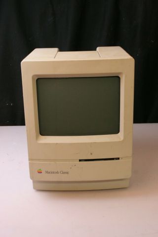 Vintage Dec 1990 Apple M0420 Macintosh Classic 9 " Display Computer El717.  H