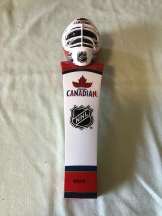 Rare Molson Canadian Goalie Nhl Beer Tap Handle