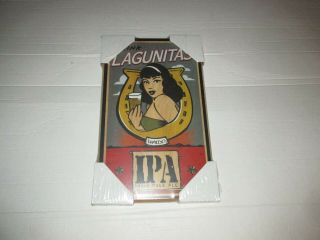 Lagunitas India Pale Ale Wooden Beer Sign 11.  5 " X 18.  5 " Bar Pub Man Cave Craft