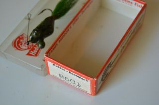 Vintage Heddon Fly rod Lure Popeye 85 GF Green Frog 3