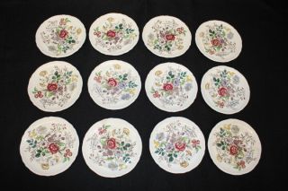 Set Of 12 Vintage Copeland Spode Romney S228 5.  25 " Bread & Butter Plates England