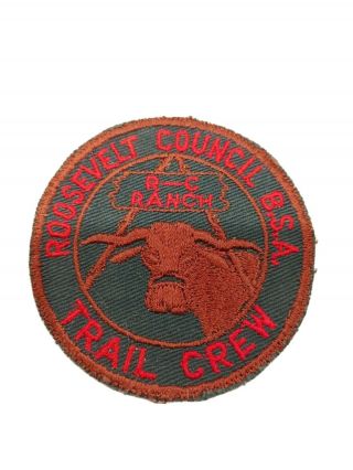 Roosevelt Council Bsa Camp R - C Trail Crew Pocket Patch