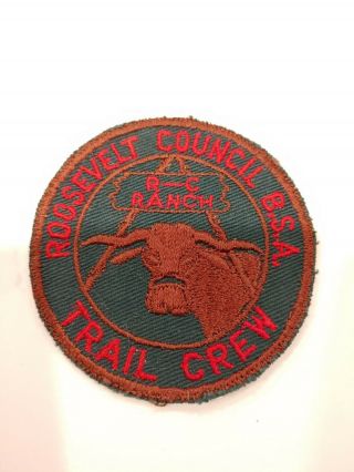 Roosevelt Council BSA Camp R - C Trail Crew Pocket Patch 2