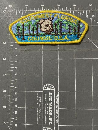 Southwest Florida Council SWFC Boy Scouts BSA CSP Strip Shoulder Patch FL B.  S.  A. 3