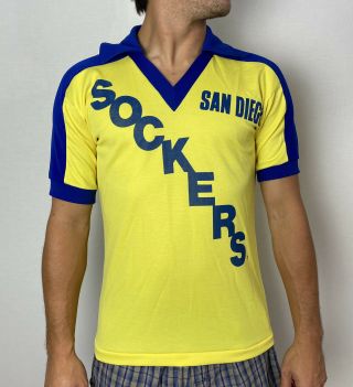 Vintage 80s San Diego Sockers Jersey Mens S Admiral Nasl