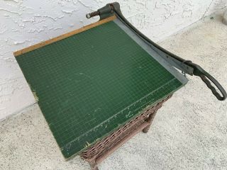 Vintage Premier Brand Photo Materials Co.  Paper Cutter 19x19 " Guillotine Style