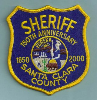 Santa Clara California 150th Anniversary Sheriff Police Patch
