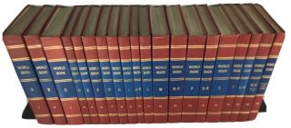 1961 The World Book Encyclopedia Complete Set Of 20 Hardcover Books Vintage