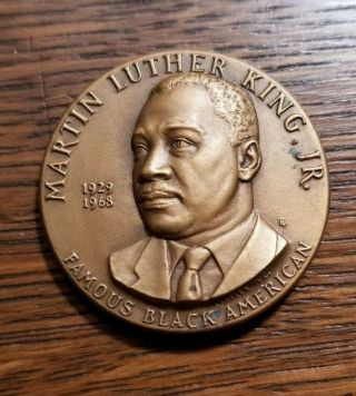 Medallic Art Co,  Ny High Relief Bronze Medal Rev.  Martin Luther King Jr I Have A