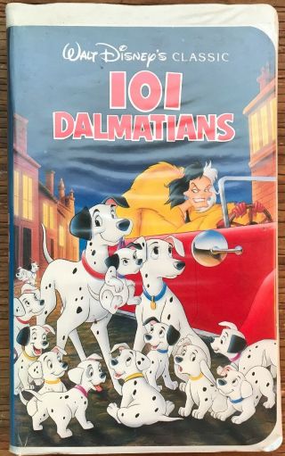 101 Dalmatians (vhs,  1992) Walt Disney Black Diamond Classic Tape Movie