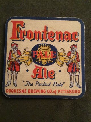 Frontenac Ale Duquesne Brewing Company Pittsburgh Pa