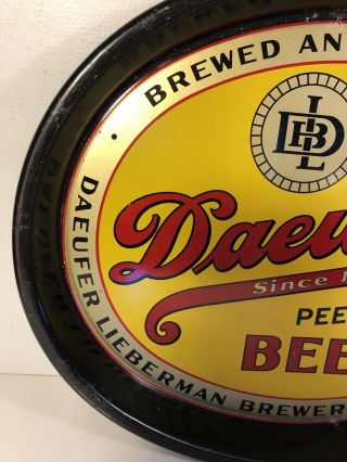 Vintage Daeufer’s Beer Tray Allentown Pa Lieberman Brewery Peerless 3
