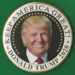 2020 Donald Trump 3.  5 " / Keep America Great Presidential Campaign Button (pin56xl)