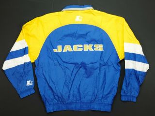 Rare Vtg Starter South Dakota State Jackrabbits Color Block Jacket 90s Jacks L