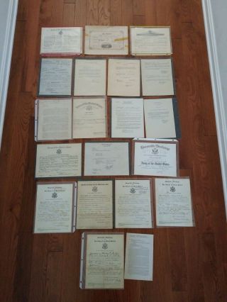 Vintage Wwii Army Honorable Discharge Papers & Ephemera 12th Infantry Company A.