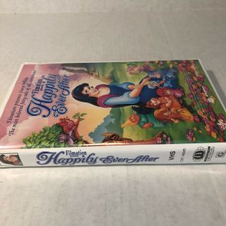 Filmation Presents Snow White ' HAPPILY EVER AFTER ' VHS Tape 8045 1993 2