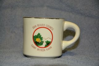 Vintage Boy Scout Dan Beard Council Camp Myron Kahn Mug Old Ft.  Hamilton Council