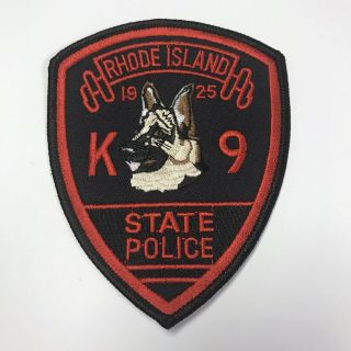 Rhode Island State Police K9 Canine Unit Patch - Narcotics