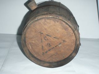 Antique Wooden Keg Barrel with spigot 3