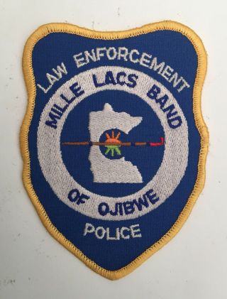 Mille Lacs Band Of Ojibwe Police,  Minnesota Old Shoulder Patch
