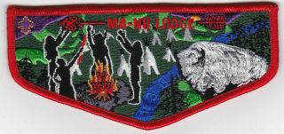 Boy Scout Oa 133 Ma - Nu Lodge Flap S72