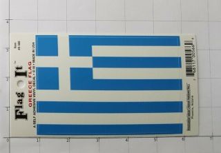 Greece Flag Decal Sticker Auto Blue And White I Kyanolefki Greek