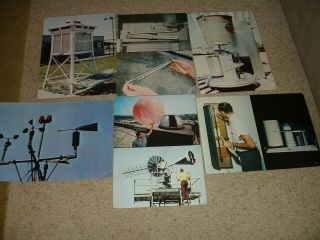 Set Of 6 Vintage 1968 Weather Instruments Posters,  Classroom,  Instructional Aids