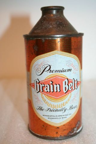 Grain Belt Premium Beer Irtp Hp Cone Top - Minneapolis Brewing,  Minneapolis,  Mn.
