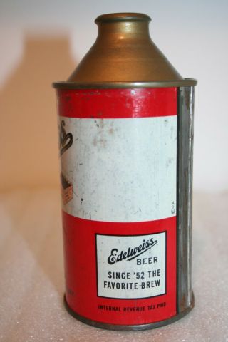 Edelweiss Light Beer HP IRTP cone top - Schoenhofen Edelweiss Co. ,  Chicago,  IL 2