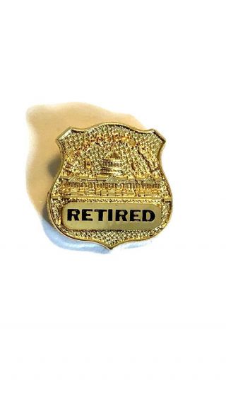 Metropolitan Police Dc Retired Mini Badge Lapel Pin