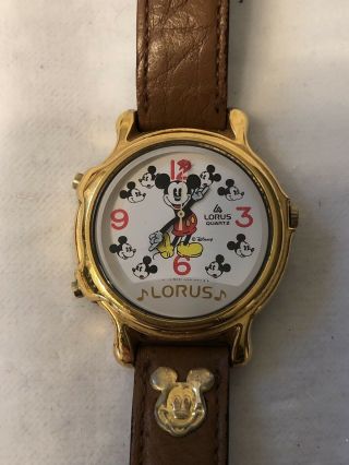 Vintage Lorus Musical Mickey Mouse Watch,  Plays Musical Mickey Tunes