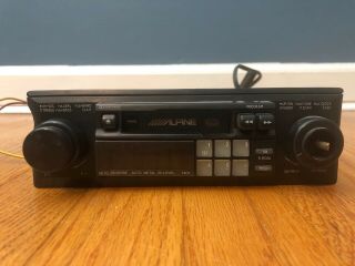 Alpine 7401 Shaft 2 Knob Cassette Car Stereo Radio Vintage - Broken Shaft