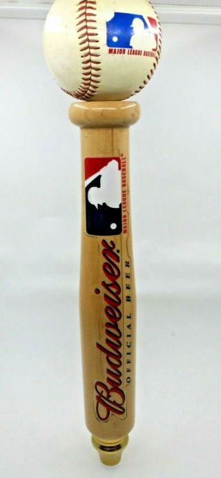 Vintage Beer Tap Handle - Budweiser Baseball And Bat