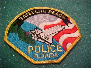 Satellite Beach Florida Police Patch Shoulder Size