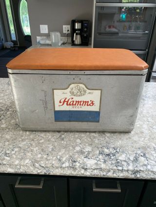Hamm’s Vintage Metal Beer Cooler
