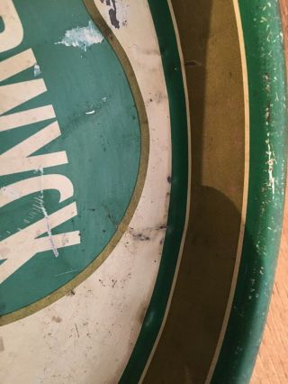 Vintage Beer Tray BEVERWYCK IRISH CREAM ALE 1940s Green Metal ALBANY YORK 3