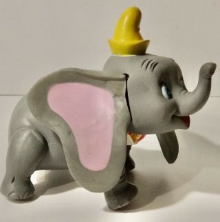 Vintage Dumbo Elephant Walt Disney Vinyl 7 " Figure R.  Dakin