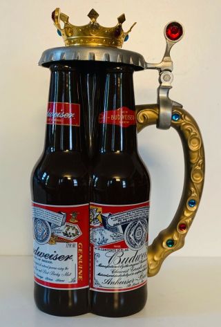 Anheuser - Busch Collectors Club 2001 Members Only Stein “king Of Beers” Cb18