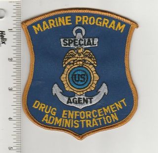 Us Police Dea Patch Drug Enforcement Administration Marine Program Special Agent