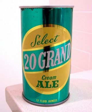 Tough Unlisted 4 City Chicago 20 Grand Cream Ale S/s Beer Can From Associated