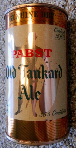 Flat Top Beer Can Pabst Old Tankard Ale Copper 111 - 5